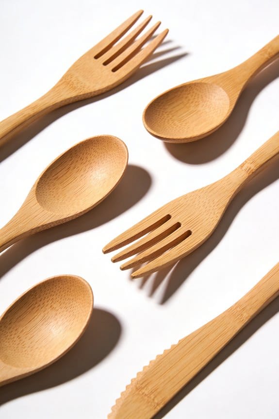 bamboo flatware for dining