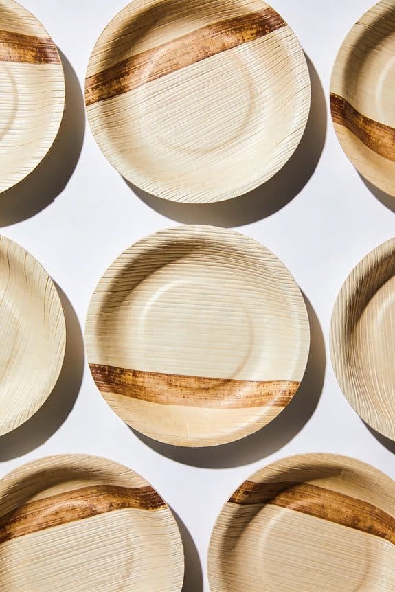 eco friendly palm leaf plates