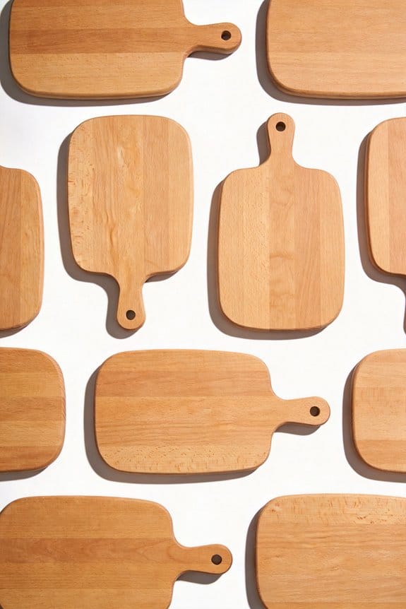 elegant wooden bread boards