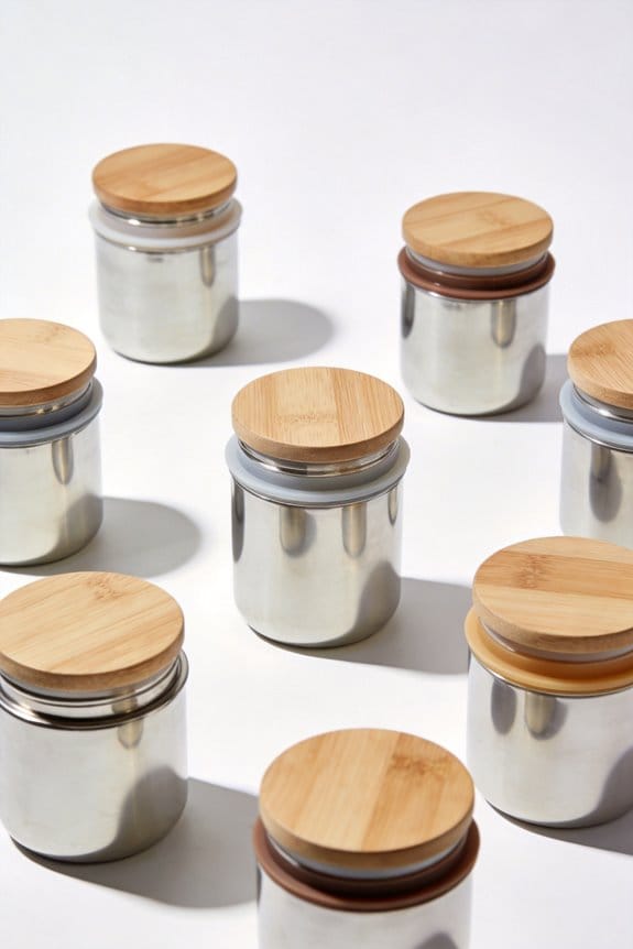 fresh stainless steel containers