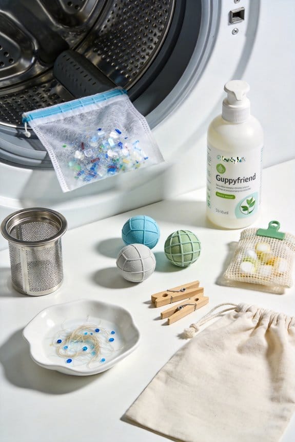 minimize microplastics in laundry