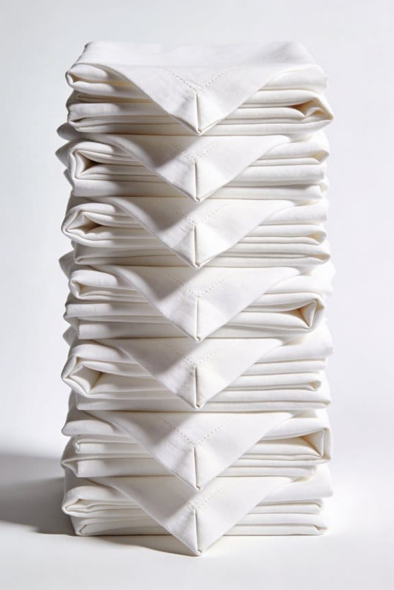 mitered corners cloth napkins