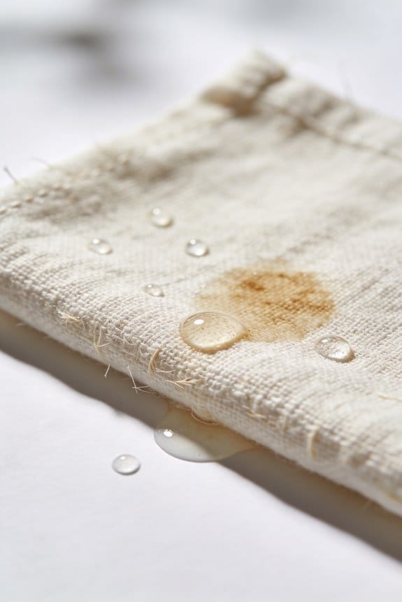 pre treat stubborn linen stains
