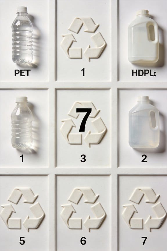 recycling symbols explained numerically