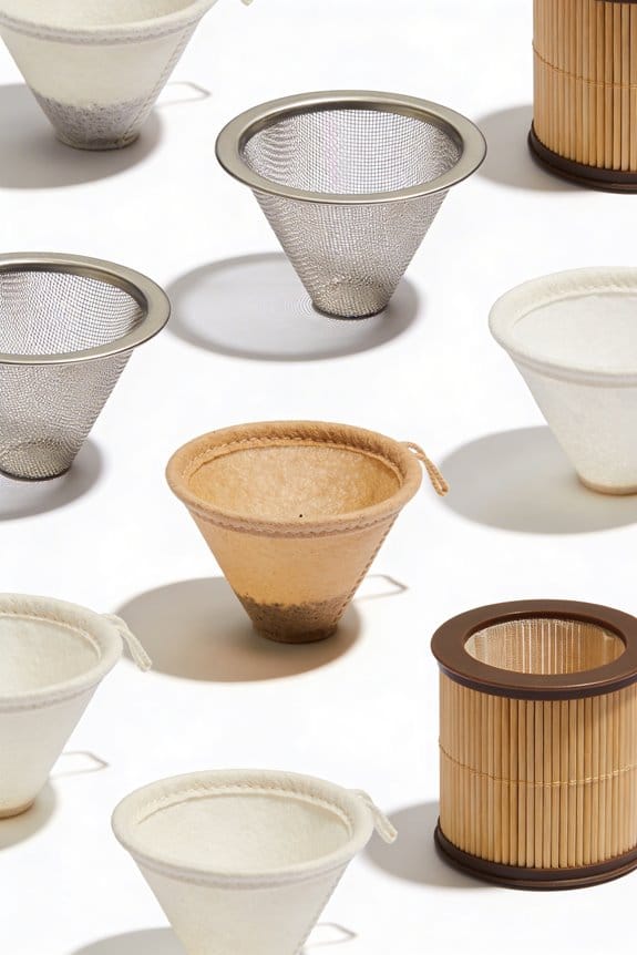 reusable coffee filters selection