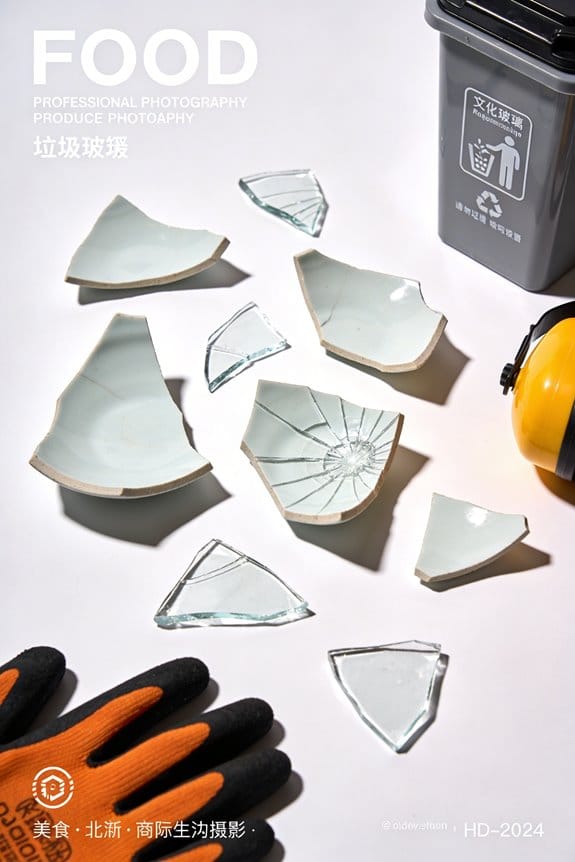 safe broken glass disposal