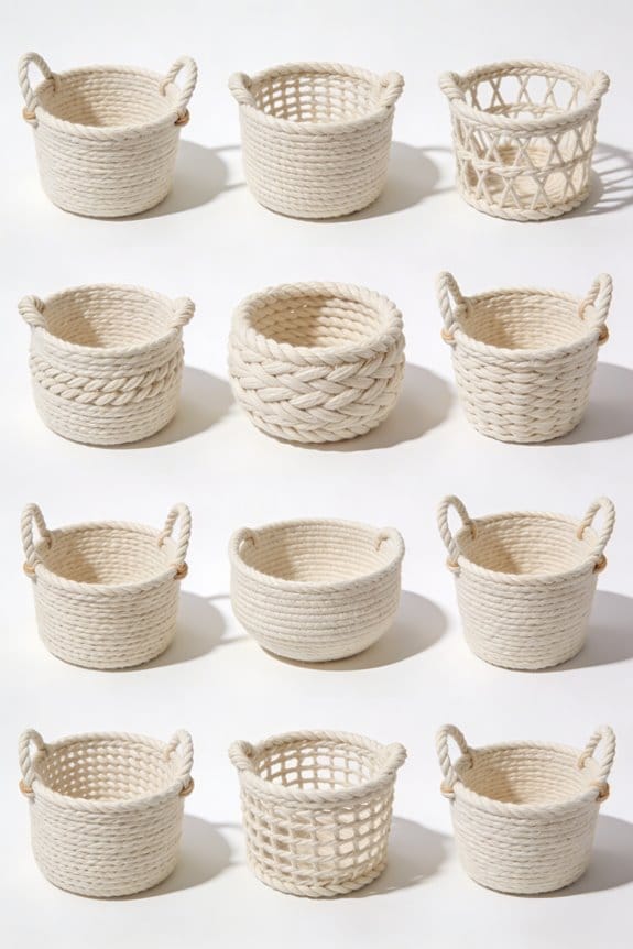 stylish cotton rope storage