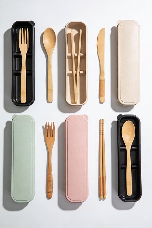 travel friendly dining utensil sets