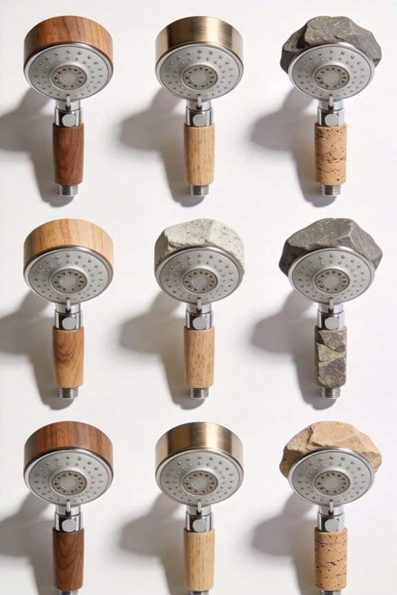 water saving shower head options
