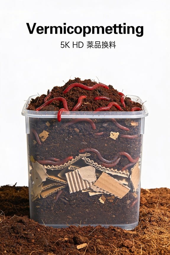 worms thrive on cardboard